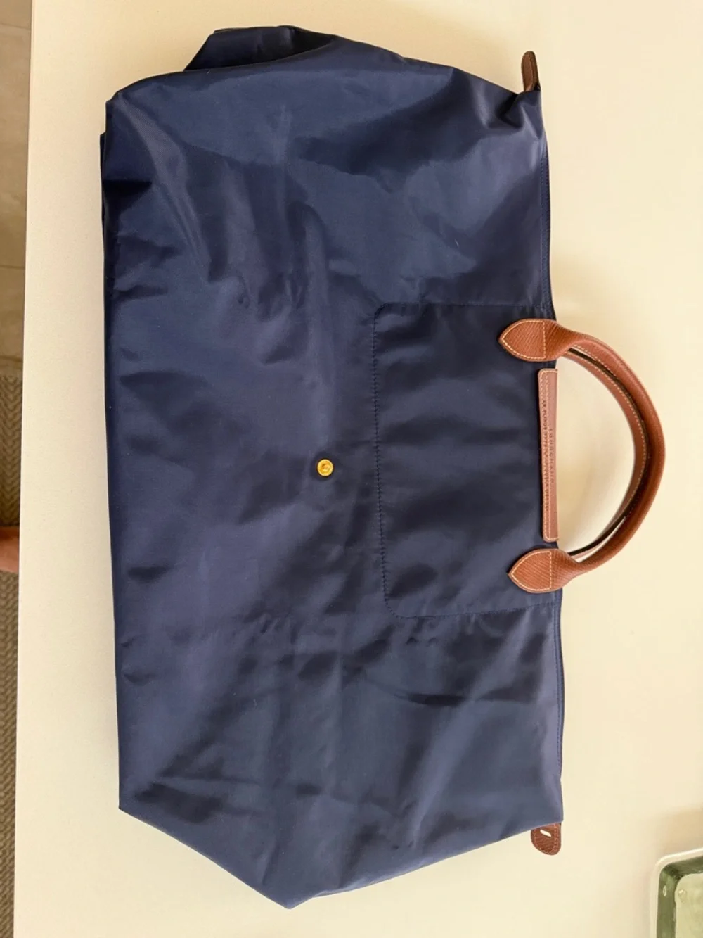 Large Navy Blue Longchamp Nylon Travel Bag from Bloomingdales - Picture 3 of 3